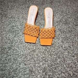 Chinese Laundry Tangerine Woven Clogs